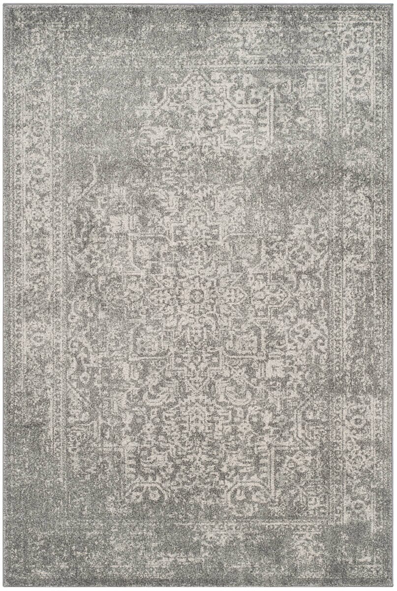 Safavieh Evoke Evk256S Silver / Ivory Rugs - Safavieh - evk256s - 7sq