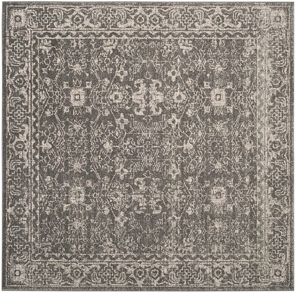 Safavieh Evoke Evk270S Grey/Ivory Rug - Safavieh - evk270s - 3sq