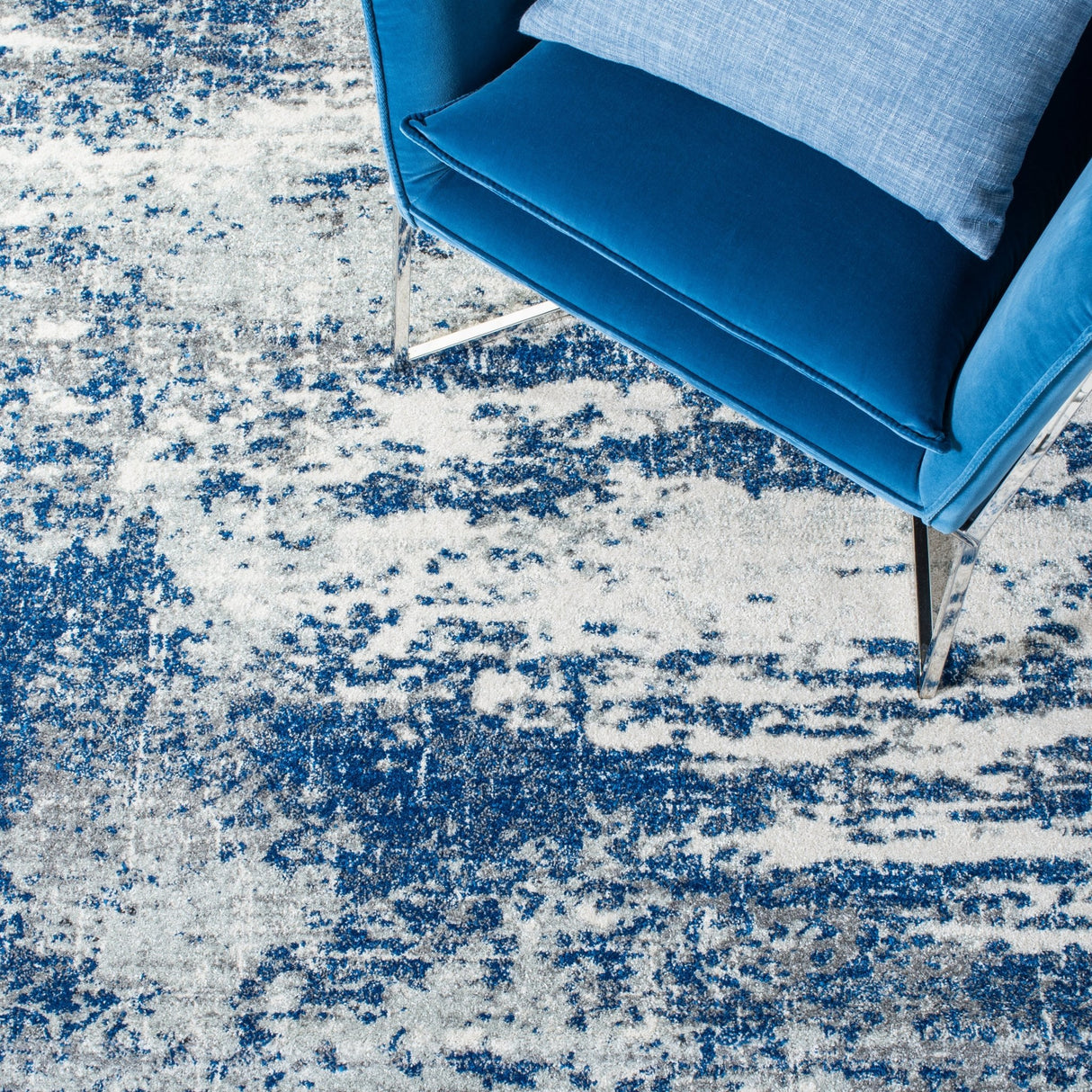 Safavieh Evoke Evk272L Dark Blue/Grey Rugs - Safavieh - evk272l - 7r