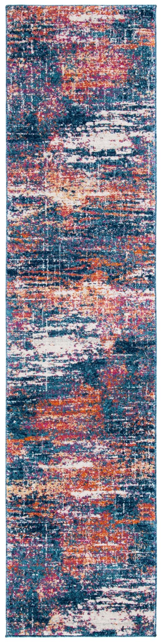 Safavieh Evoke Evk272N Navy/Orange Rugs - Safavieh - evk272n - 29