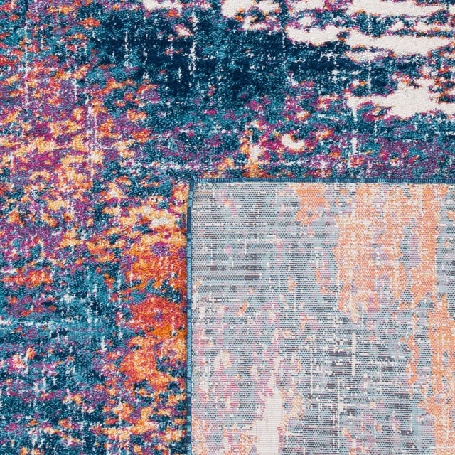 Safavieh Evoke Evk272N Navy/Orange Rugs - Safavieh - evk272n - 7r