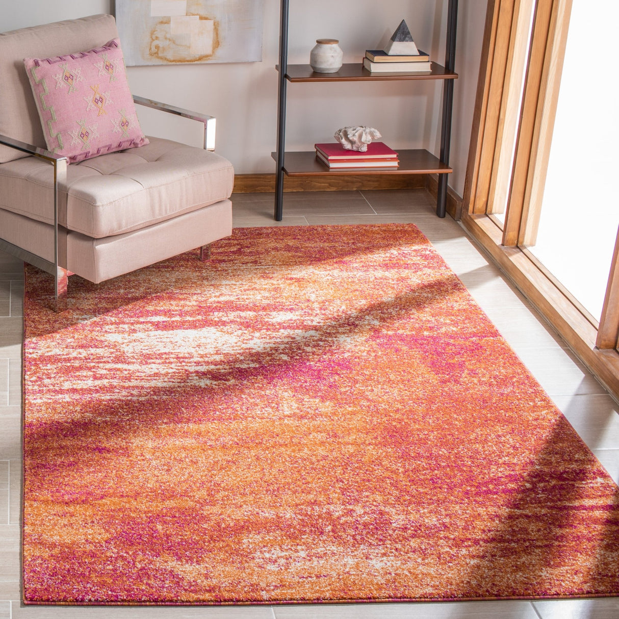 Safavieh Evoke Evk272P Ivory/Orange Rugs - Safavieh - evk272p - 3