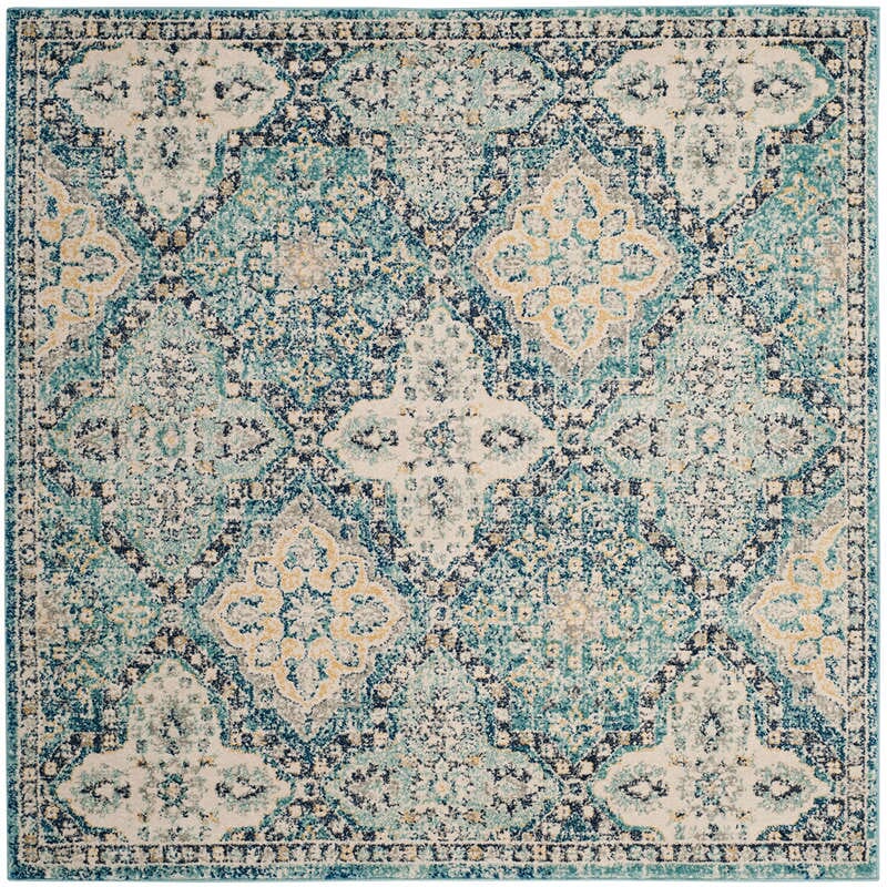 Safavieh Evoke Evk274C Light Blue / Ivory Rugs - Safavieh - evk274c - 5sq