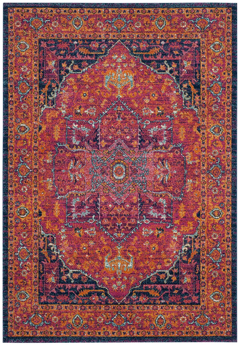 Safavieh Evoke Evk275S Fuchsia / Orange Rugs - Safavieh - evk275s - 24