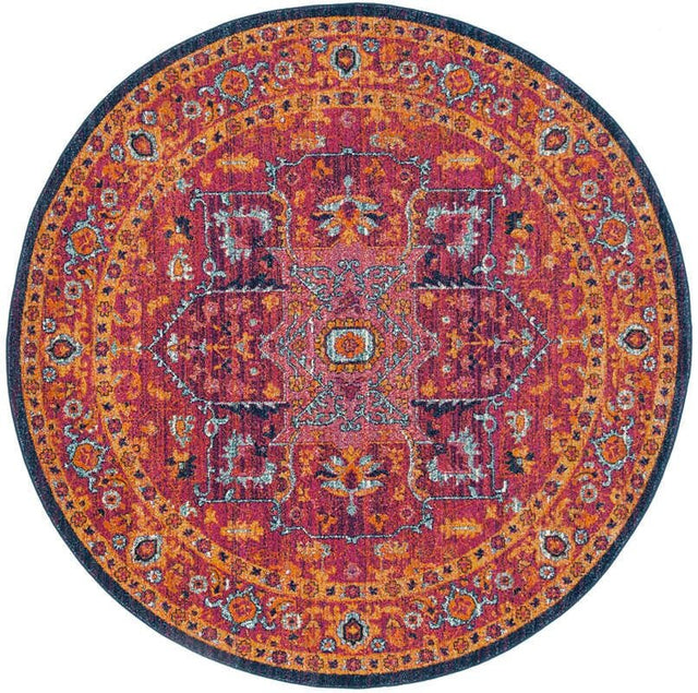 Safavieh Evoke Evk275S Fuchsia / Orange Rugs - Safavieh - evk275s - 3r