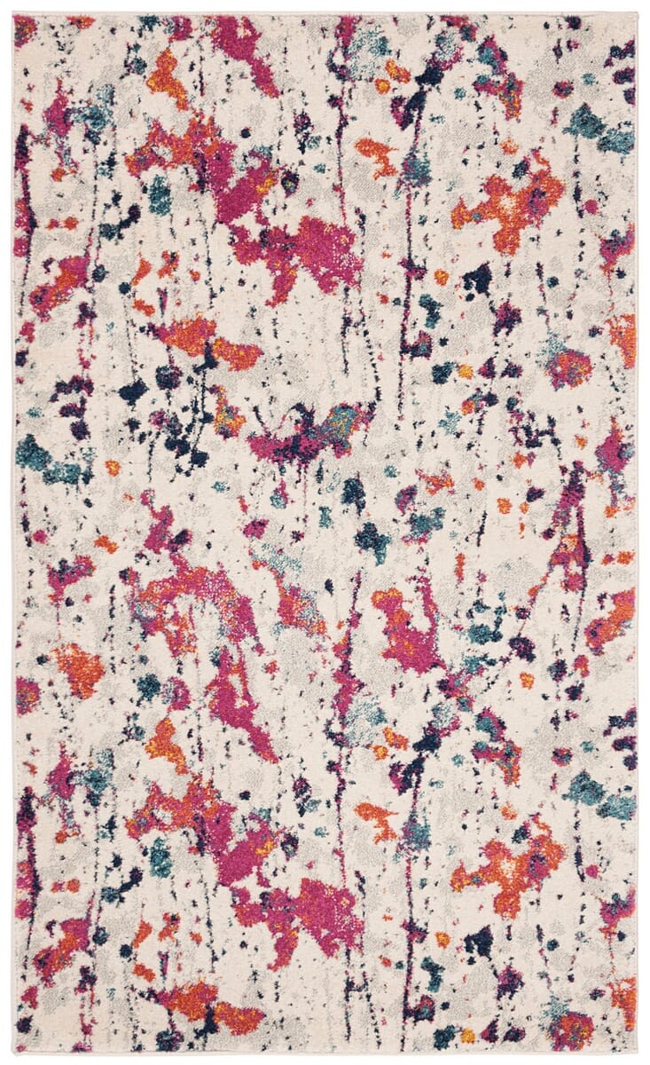 Safavieh Evoke Evk284Q Ivory / Red Rugs - Safavieh - evk284q - 7r
