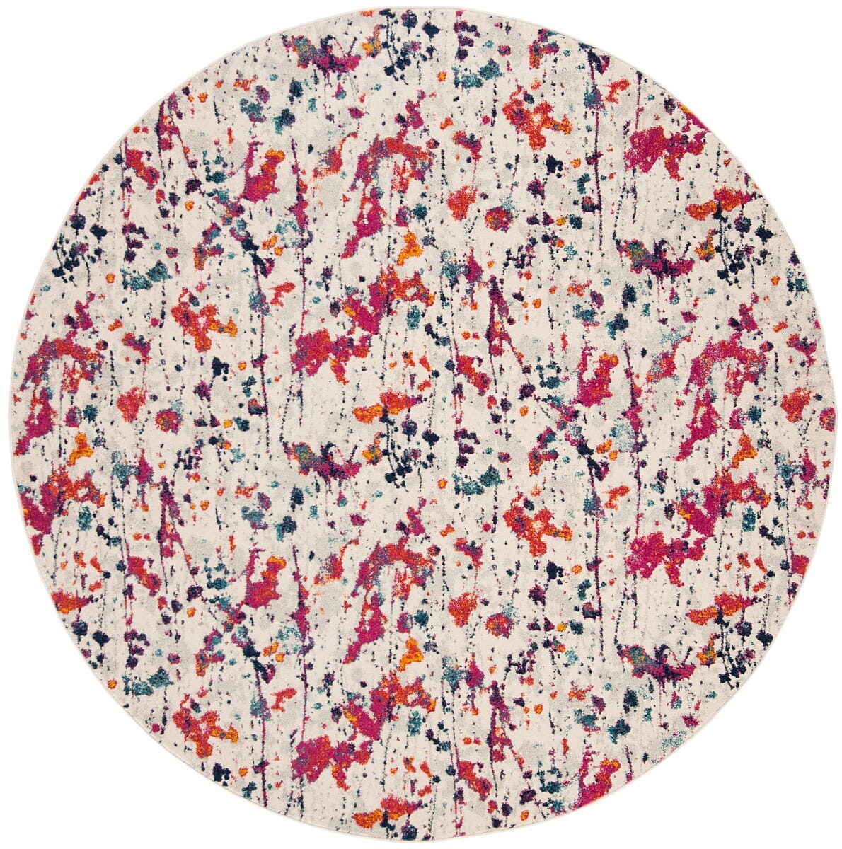 Safavieh Evoke Evk284Q Ivory / Red Rugs - Safavieh - evk284q - 7r