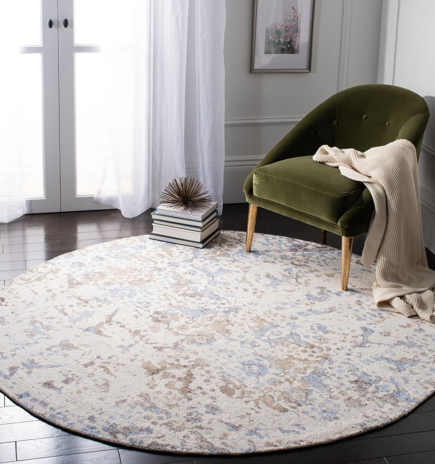 Safavieh Expression Exp478M Ivory/Blue Rugs - Safavieh - exp478m - 6r