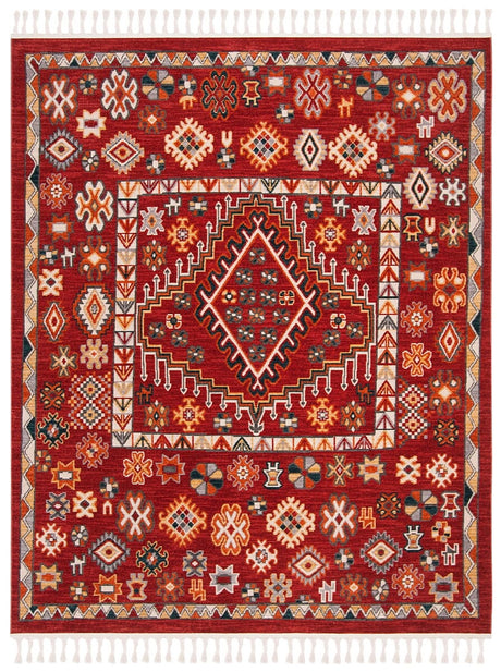 Safavieh Farmhouse Fmh814Q Red/Ivory Rug - Safavieh - fmh814q - 26