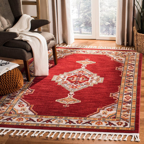 Safavieh Farmhouse Fmh830Q Creme / Red Rugs - Safavieh - fmh830q - 3