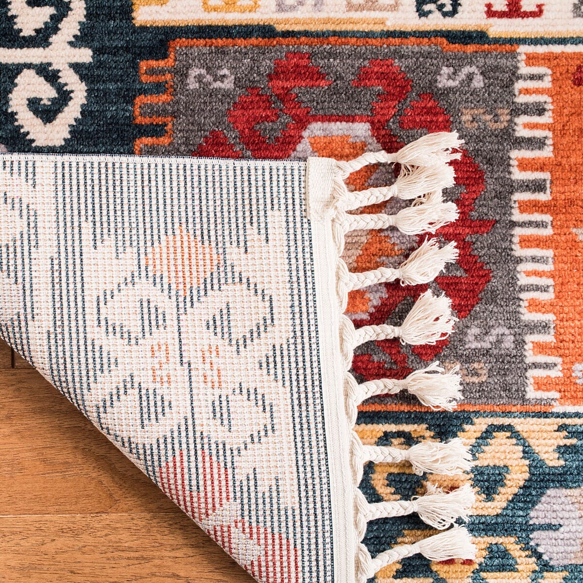 Safavieh Farmhouse Fmh847A Cream / Navy Rugs - Safavieh - fmh847a - 3