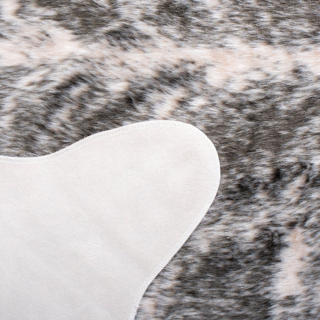 Safavieh Faux Cow Hide Fch201B Beige/Black Rug - Safavieh - fch201b - 45