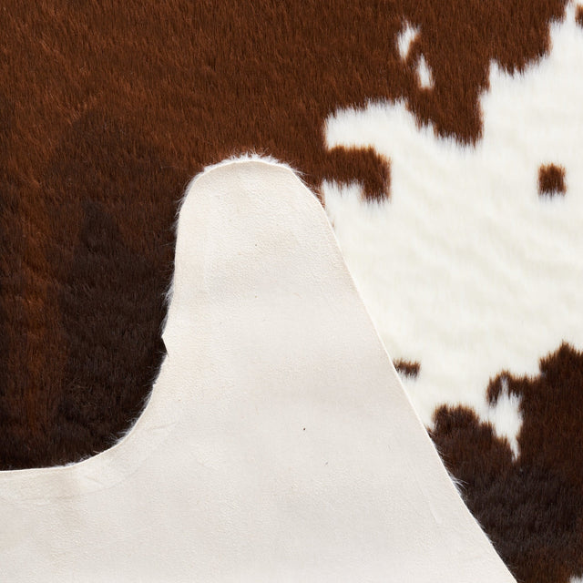 Safavieh Faux Cow Hide Fch202A Ivory/Dark Brown Rug - Safavieh - fch202a - 45