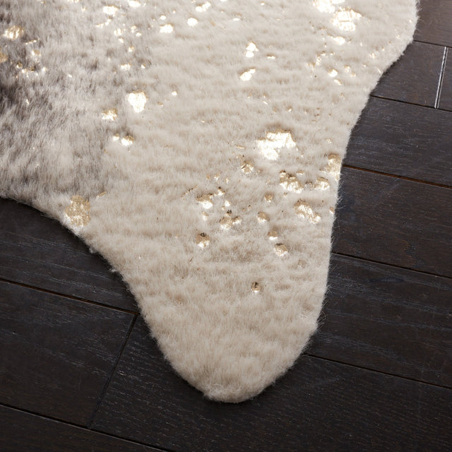 Safavieh Faux Cow Hide Fch205B Beige/Grey Rug - Safavieh - fch205b - 45