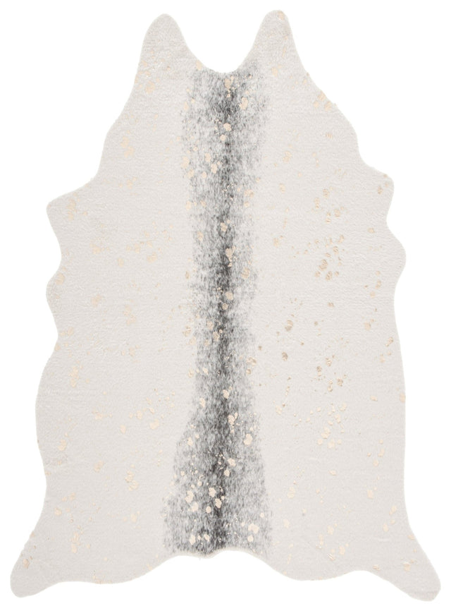 Safavieh Faux Cow Hide Fch205B Beige/Grey Rug - Safavieh - fch205b - 45