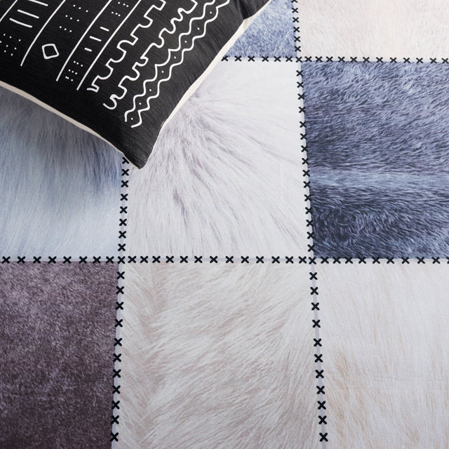 Safavieh Faux Hide Fah519B Beige/Grey Rug - Safavieh - fah519b - 3
