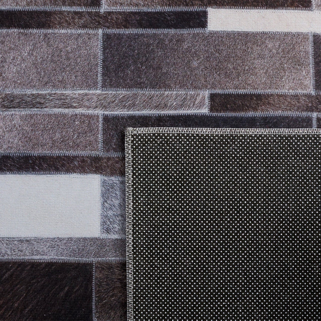 Safavieh Faux Hide Fah542A Ivory/Grey Rug - Safavieh - fah542a - 3