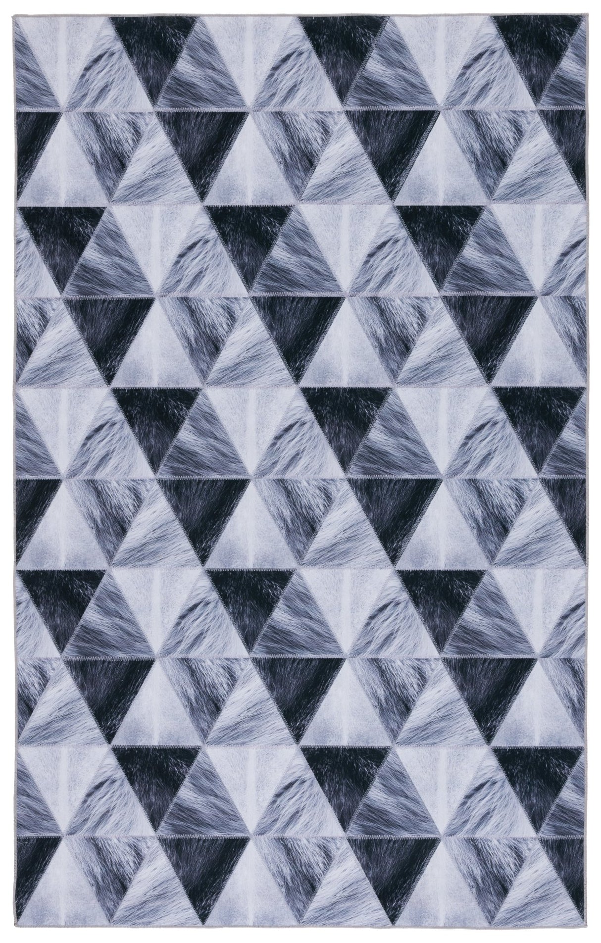 Safavieh Faux Hide Fah545F Light Grey/Dark Grey Rug - Safavieh - fah545f - 3
