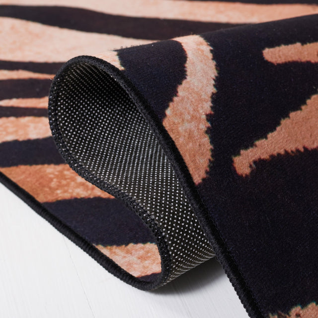 Safavieh Faux Hide Fah547P Light Orange/Black Rug - Safavieh - fah547p - 6r