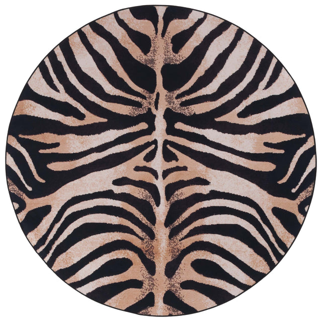 Safavieh Faux Hide Fah547P Light Orange/Black Rug - Safavieh - fah547p - 6r