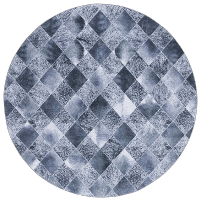 Safavieh Faux Hide Fah550G Grey/Dark Grey Rug - Safavieh - fah550g - 6r