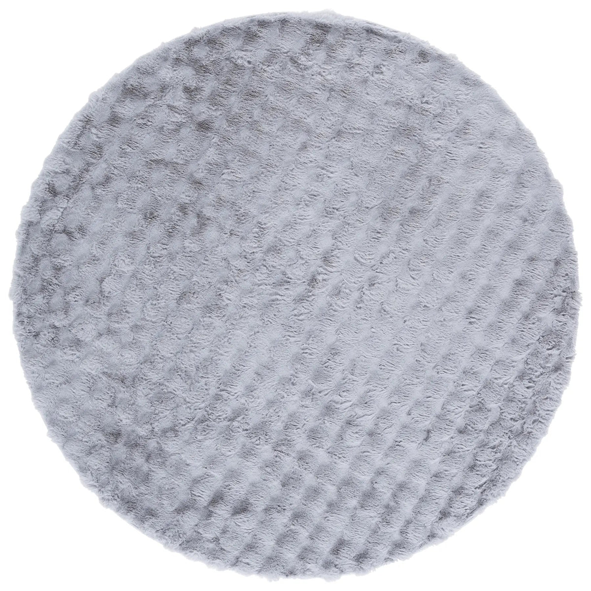 Safavieh Faux Rabbit Bubble 100 6'-0" x 6'-0" Rug in Grey