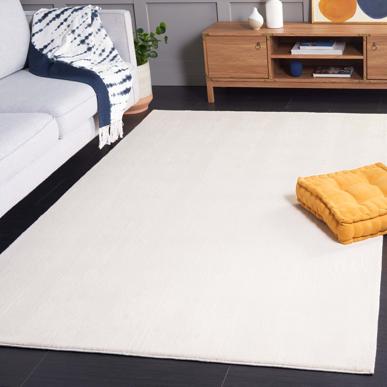 Safavieh Faux Rabbit Fur Frf100B Beige Rug - Safavieh - frf100b - 2