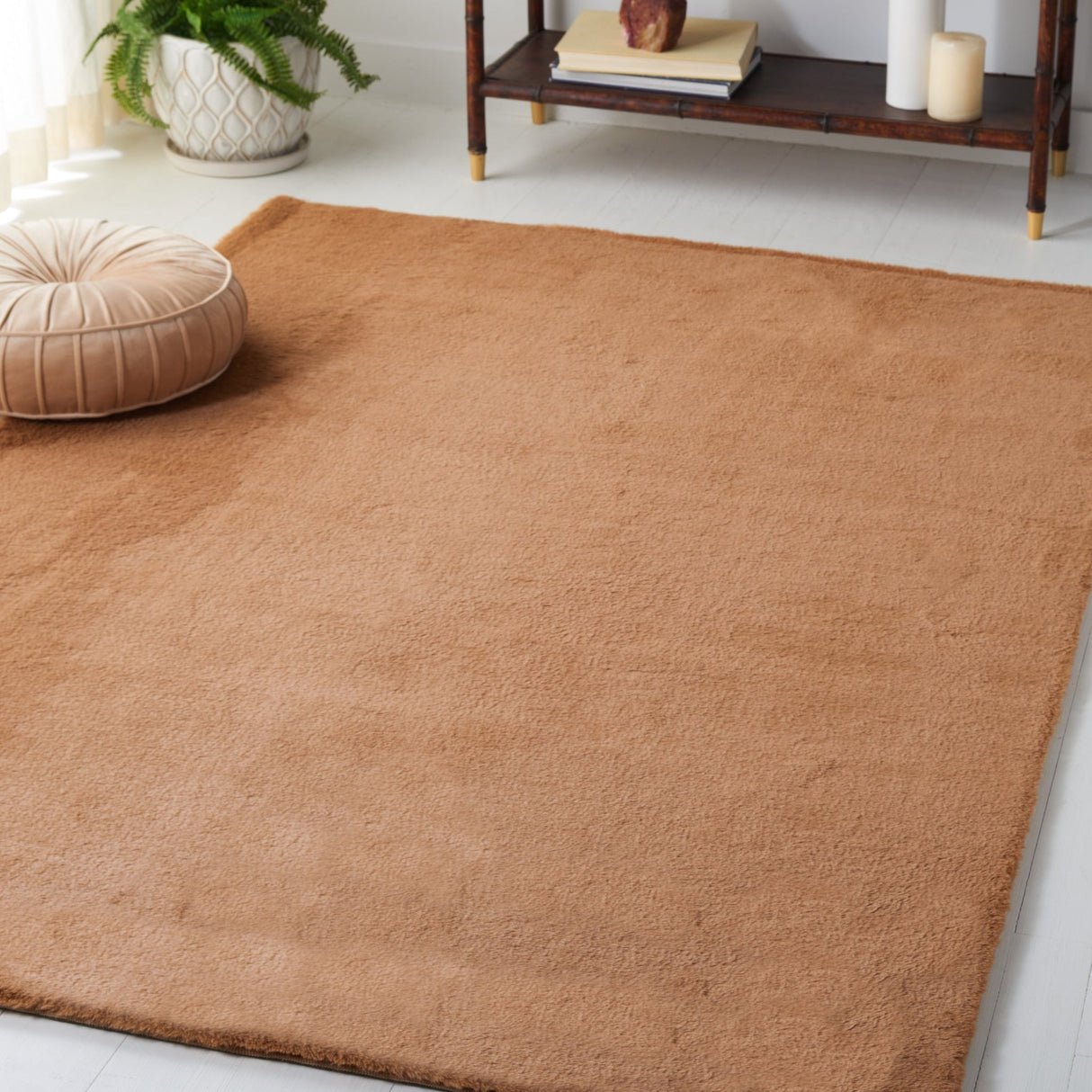 Safavieh Faux Rabbit Fur Frf500T Brown Rug - Safavieh - frf500t - 2