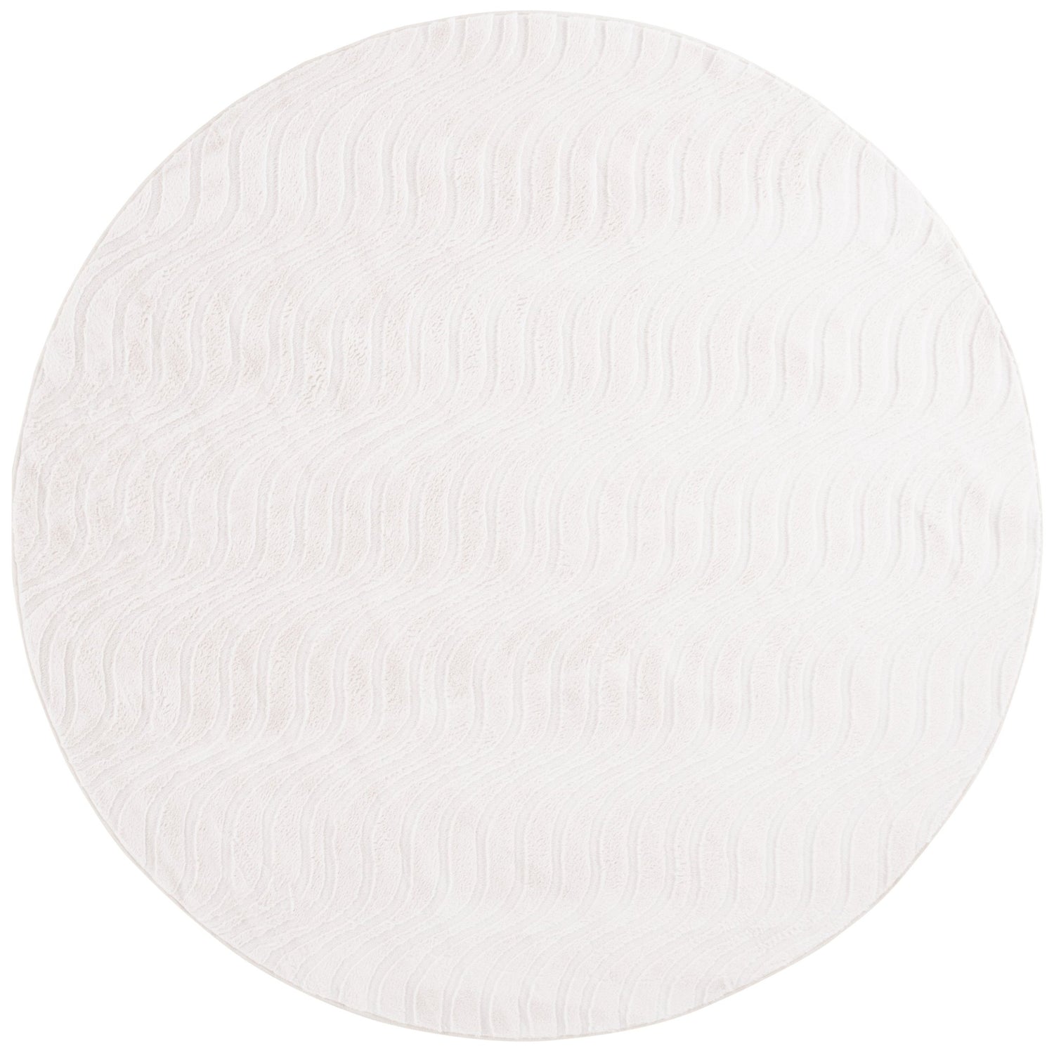 Safavieh Faux Rabbit Fur Frf882A Ivory Rug - Safavieh - frf882a - 6r