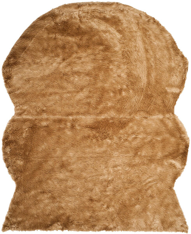 Safavieh Faux Sheep Skin Fss115E Camel Rugs - Safavieh - fss115e - 26
