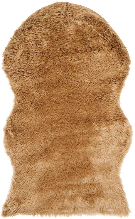 Safavieh Faux Sheep Skin Fss115E Camel Rugs - Safavieh - fss115e - 26