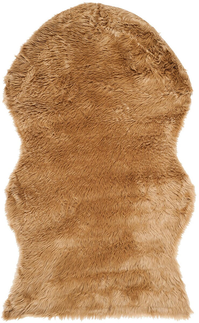 Safavieh Faux Sheep Skin Fss115E Camel Rugs - Safavieh - fss115e - 26