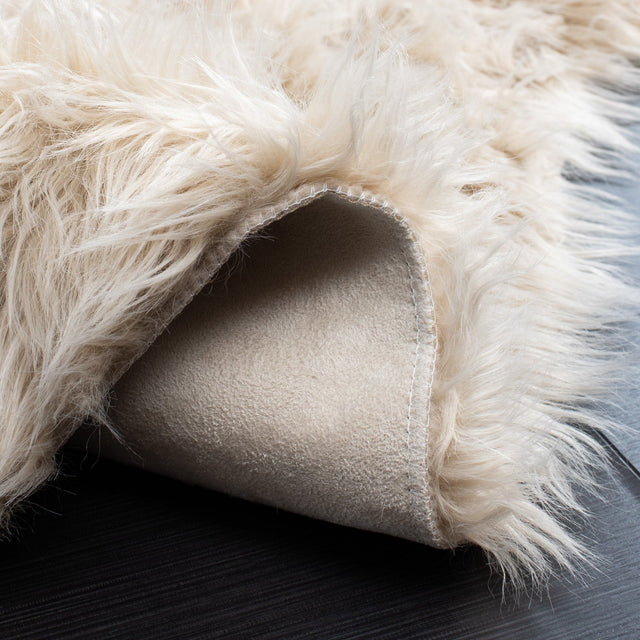 Safavieh Faux Sheep Skin Fss115K Beige Rug - Safavieh - fss115k - 2