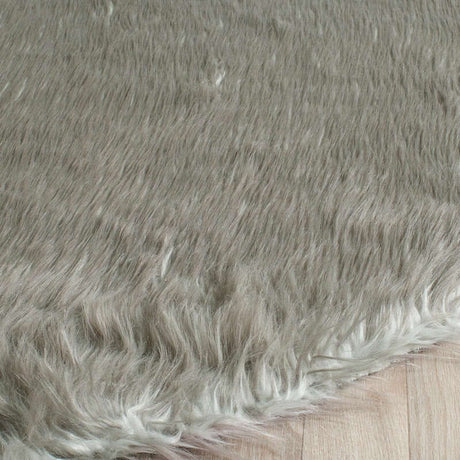 Safavieh Faux Sheep Skin Fss118B Dark Grey Rugs - Safavieh - fss118b - 2