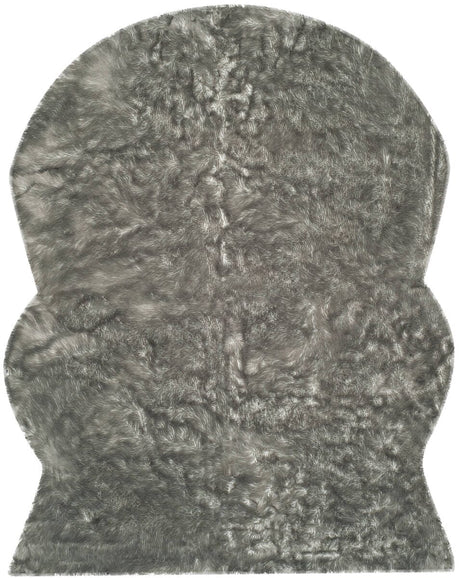 Safavieh Faux Sheep Skin Fss118B Dark Grey Rugs - Safavieh - fss118b - 28
