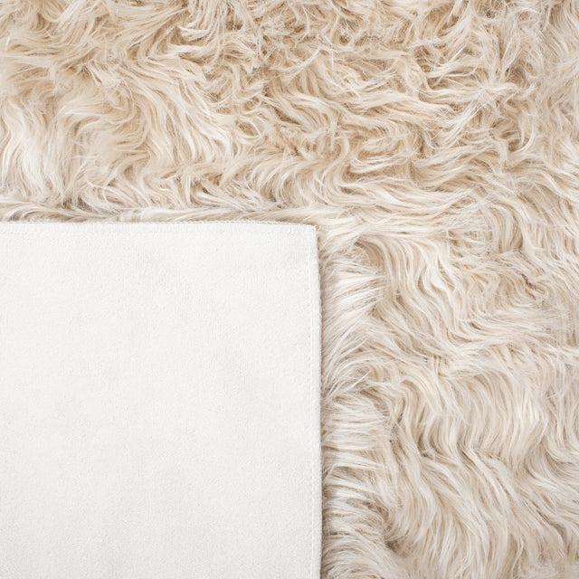 Safavieh Faux Sheep Skin Fss235K Beige Rug - Safavieh - fss235k - 6r
