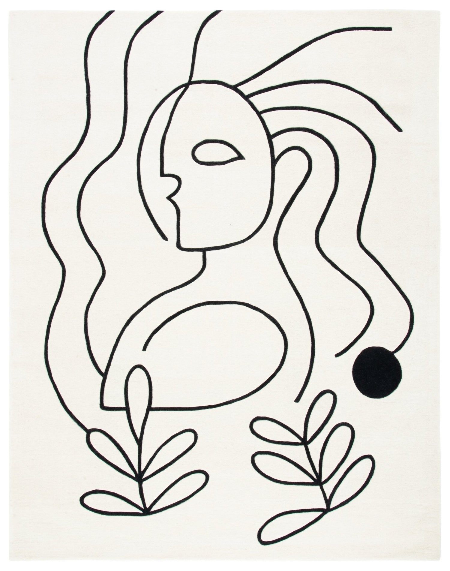 Safavieh Fifth Avenue Ftv111A Ivory/Black Rug - Safavieh - ftv111a - 2