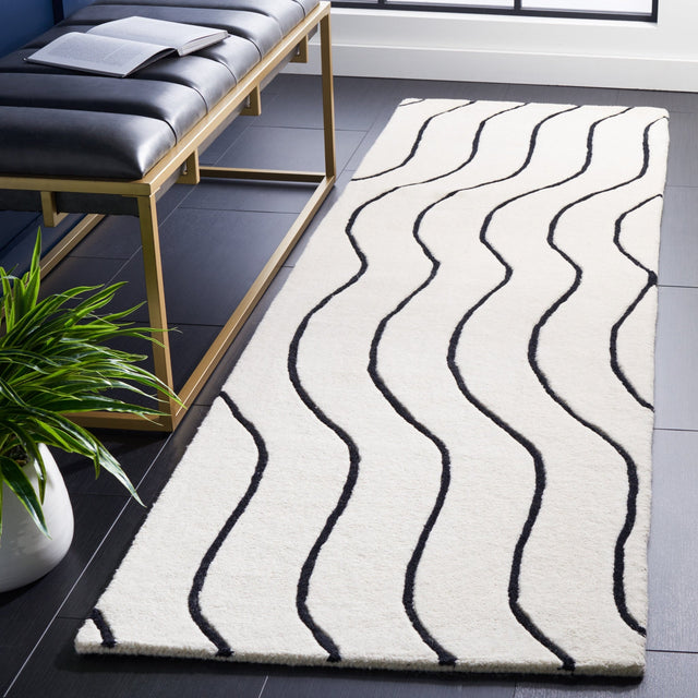 Safavieh Fifth Avenue Ftv113A Ivory/Black Rug - Safavieh - ftv113a - 4