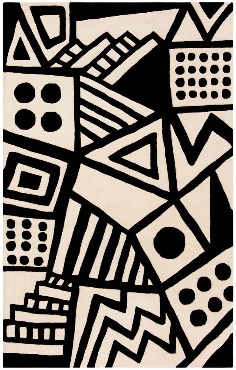 Safavieh Fifth Avenue Ftv124A Ivory / Black Rugs - Safavieh - ftv124a - 4