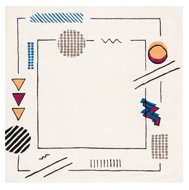 Safavieh Fifth Avenue Ftv125A Ivory/Blue Rug - Safavieh - ftv125a - 6sq