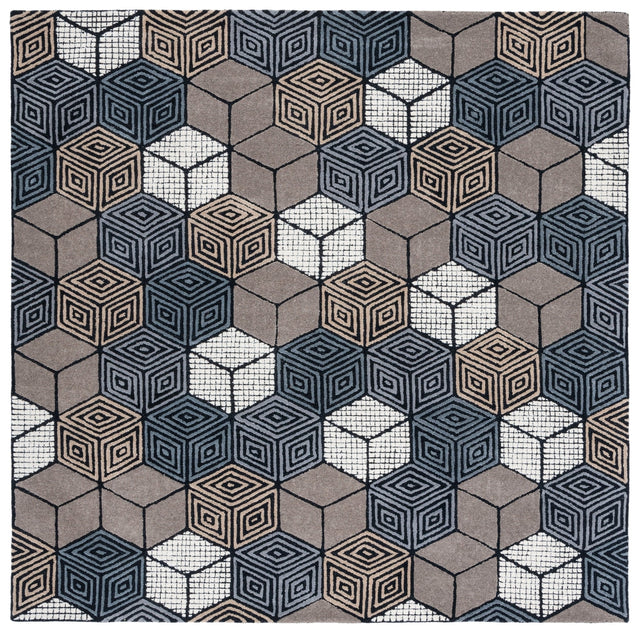 Safavieh Fifth Avenue Ftv130F Ivory/Grey Rugs - Safavieh - ftv130f - 7sq