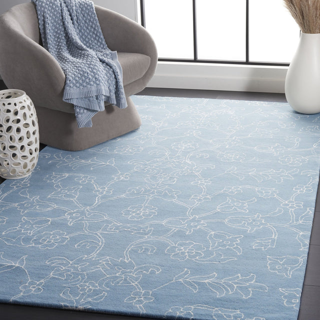 Safavieh Fifth Avenue Ftv135M Blue/Ivory Rug - Safavieh - ftv135m - 3