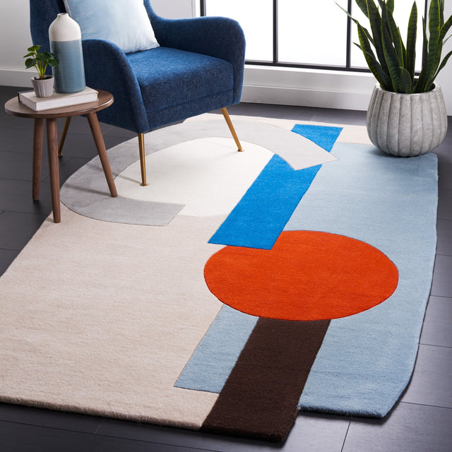 Safavieh Fifth Avenue Ftv144B Beige/Blue Rug - Safavieh - ftv144b - 5