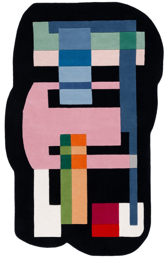 Safavieh Fifth Avenue Ftv147Z Black/Pink Rug - Safavieh - ftv147z - 5