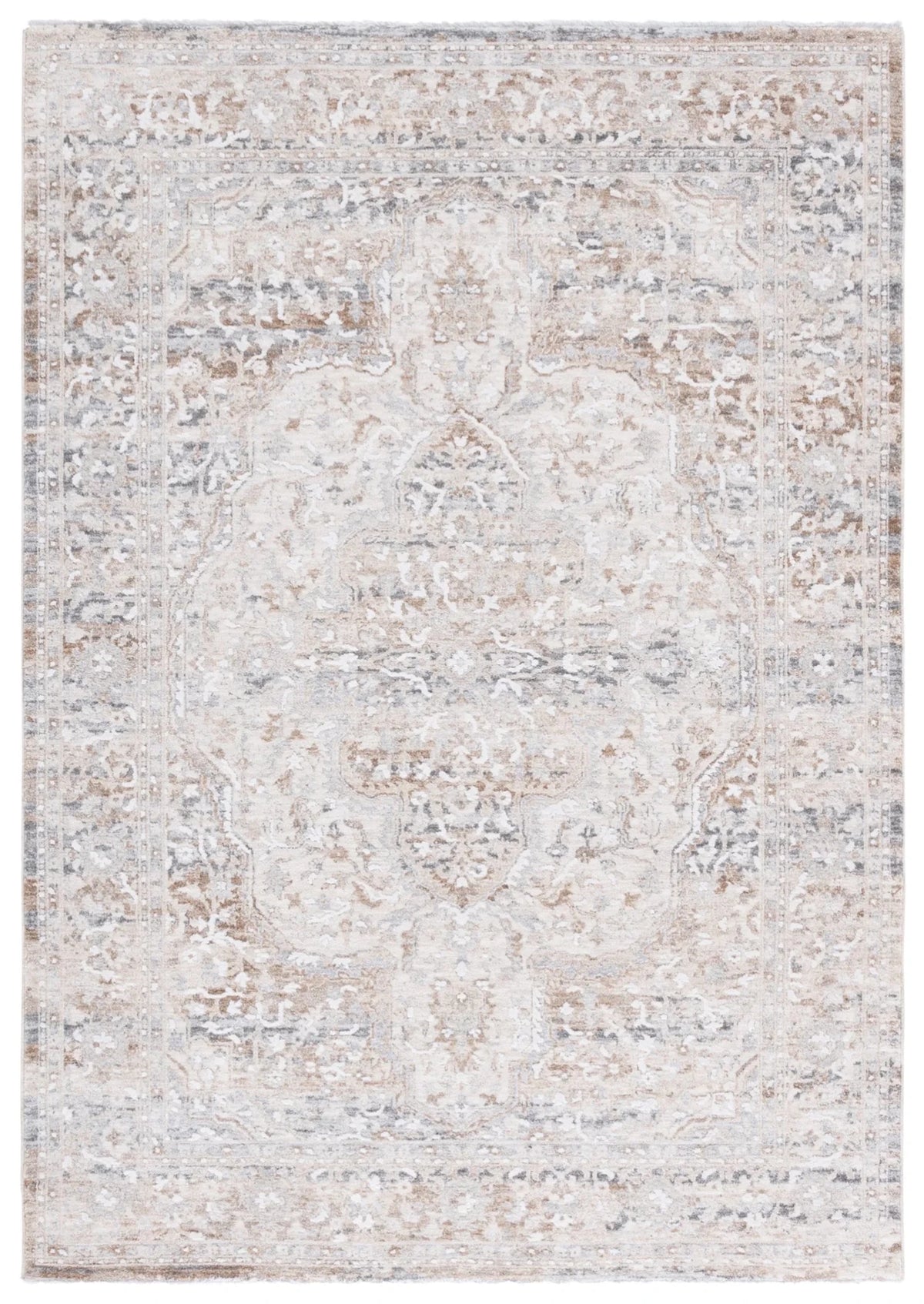 Safavieh Finley 4'-0" x 6'-0" Rug in Beige / Grey
