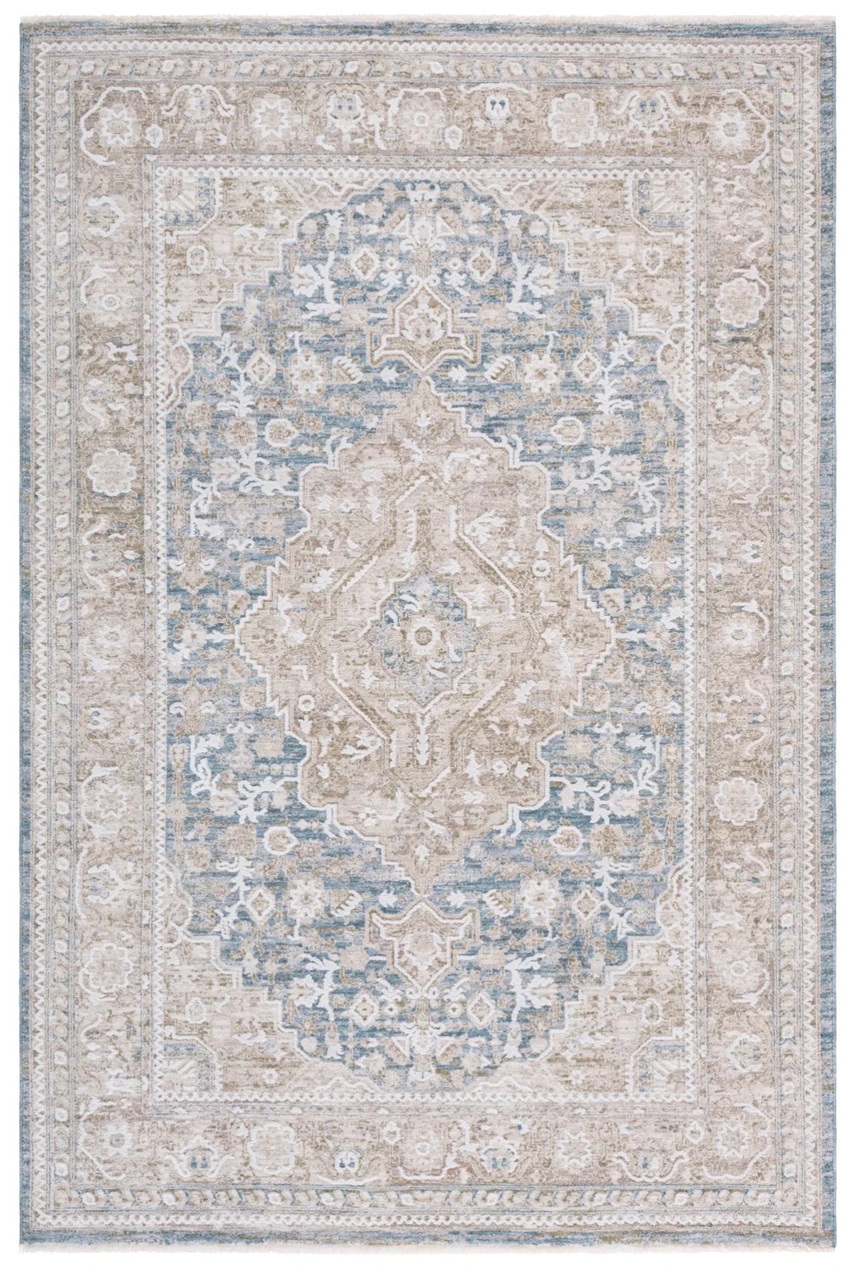 Safavieh Finley 4'-0" x 6'-0" Rug in Blue / Beige