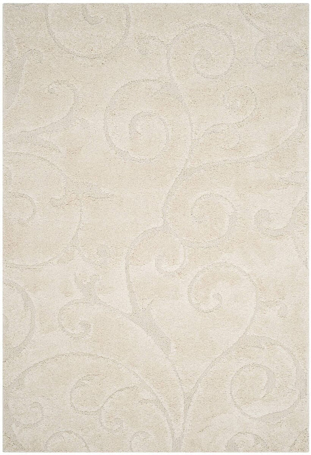 Safavieh Florida Shag Sg455 - 1111 Creme / Creme Rugs - Safavieh - sg455 - 1111 - 4r