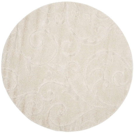 Safavieh Florida Shag Sg455 - 1111 Creme / Creme Rugs - Safavieh - sg455 - 1111 - 4r