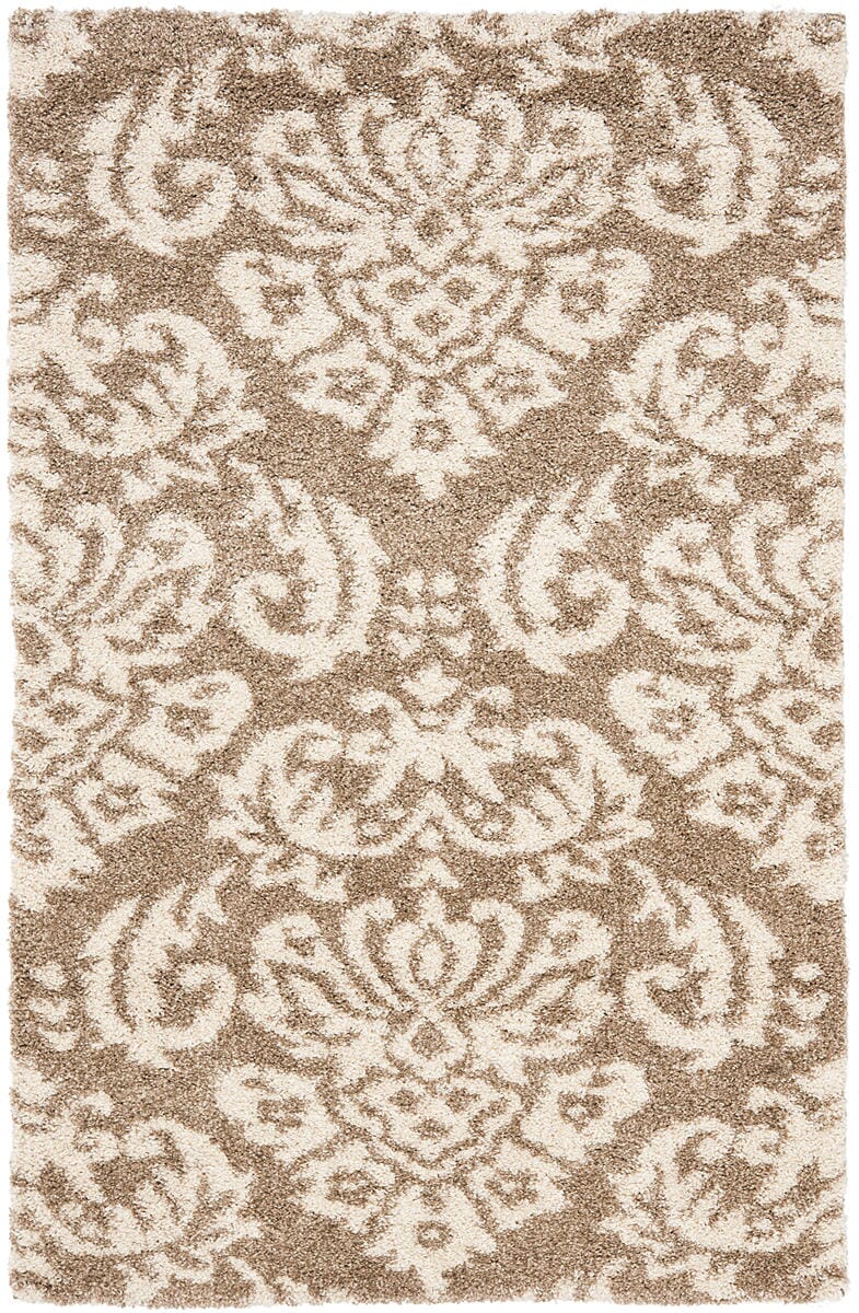 Safavieh Florida Shag Sg460 - 1311 Beige / Cream Rugs - Safavieh - sg460 - 1311 - 4r