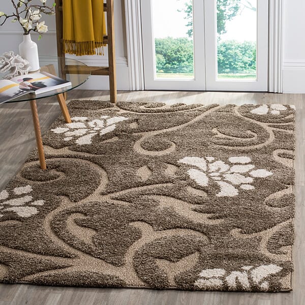 Safavieh Florida Shag Sg464 - 7913 Smoke / Beige Rugs - Safavieh - sg464 - 7913 - 24